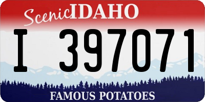 ID license plate I397071