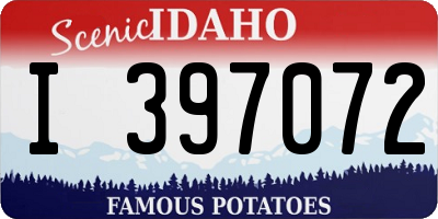 ID license plate I397072