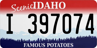 ID license plate I397074