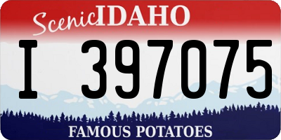 ID license plate I397075