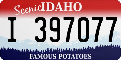 ID license plate I397077