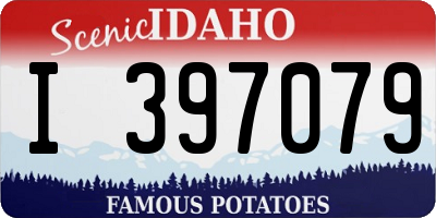 ID license plate I397079