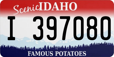ID license plate I397080