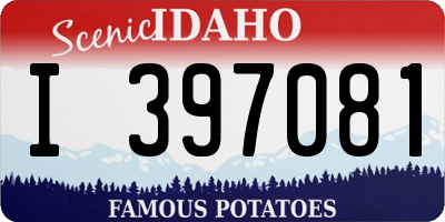 ID license plate I397081