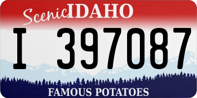 ID license plate I397087