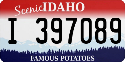 ID license plate I397089
