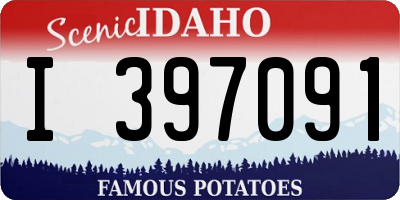 ID license plate I397091