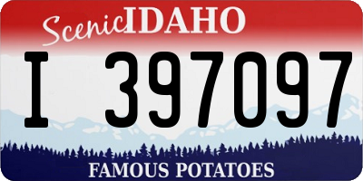 ID license plate I397097