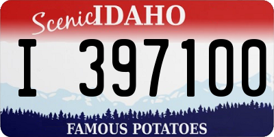 ID license plate I397100