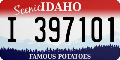 ID license plate I397101