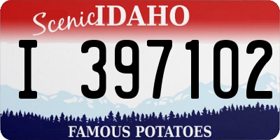ID license plate I397102
