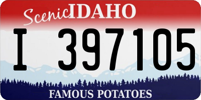 ID license plate I397105