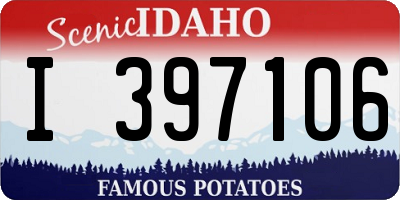 ID license plate I397106