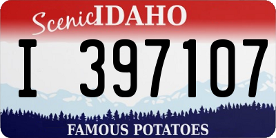 ID license plate I397107