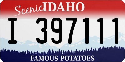 ID license plate I397111