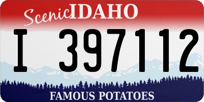 ID license plate I397112