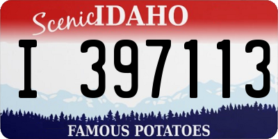ID license plate I397113