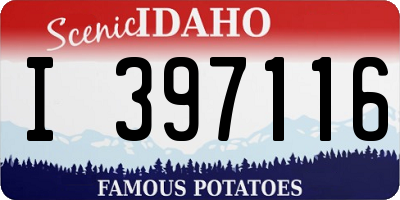 ID license plate I397116