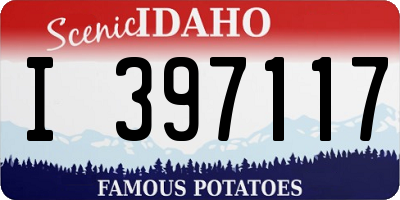 ID license plate I397117