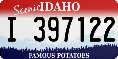 ID license plate I397122