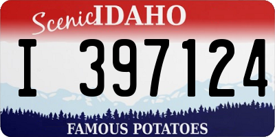 ID license plate I397124