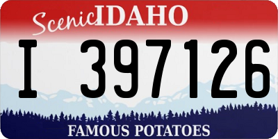 ID license plate I397126