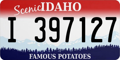 ID license plate I397127