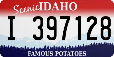 ID license plate I397128