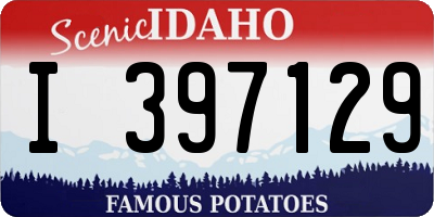 ID license plate I397129