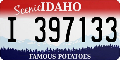 ID license plate I397133