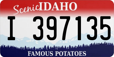 ID license plate I397135