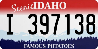 ID license plate I397138