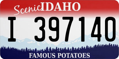 ID license plate I397140