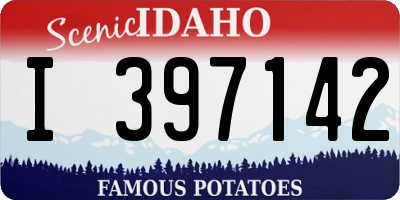 ID license plate I397142