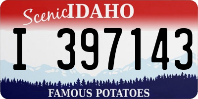 ID license plate I397143