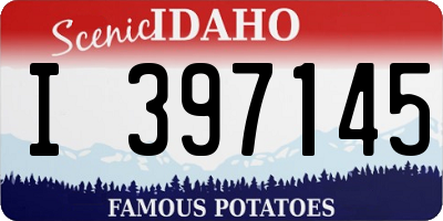ID license plate I397145