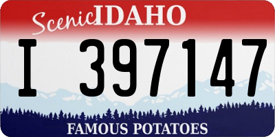 ID license plate I397147