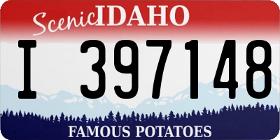 ID license plate I397148
