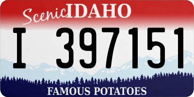 ID license plate I397151