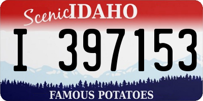 ID license plate I397153