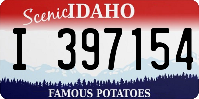 ID license plate I397154