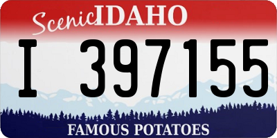 ID license plate I397155