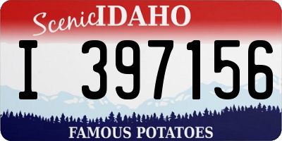 ID license plate I397156