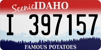 ID license plate I397157