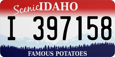 ID license plate I397158