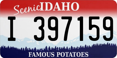 ID license plate I397159