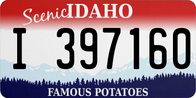 ID license plate I397160