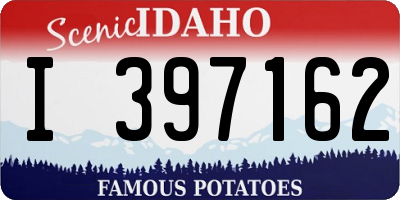 ID license plate I397162
