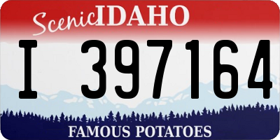 ID license plate I397164