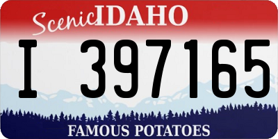 ID license plate I397165